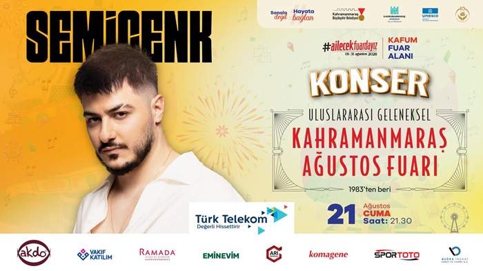 Geleneksel Ağustos Fuarı’nda Sahne Sırası Semicenk’in.