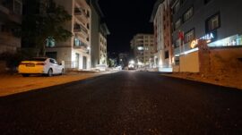 Büyükşehir, Yenişehir’deki Kapsamlı Dönüşümünü Gece Gündüz Sürdürüyor.